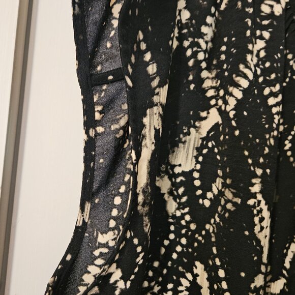 Simply Vera Vera Wang 2X Dolman Popover Blouse Black Diamond Dye NWOT - Picture 8 of 9